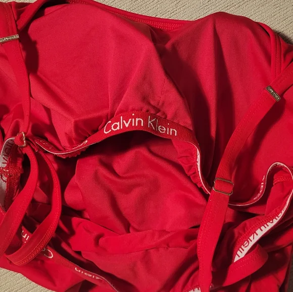 Calvin Klein Red Women's Swimsuit - Picture 3 of 6